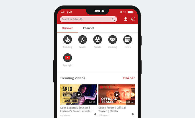 AnyUTube interface