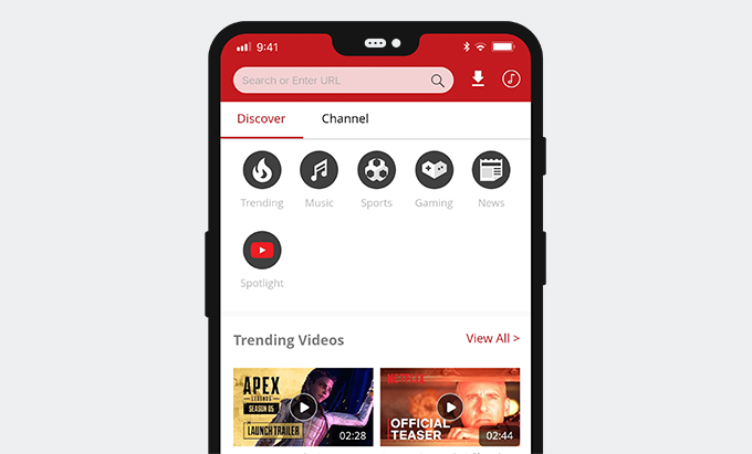 AnyUTube interface