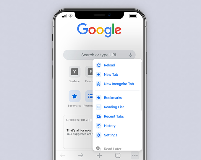 iPhone browser browsing data clear