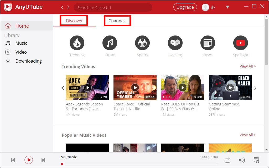 AnyUTube software homepage