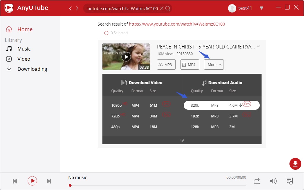 youtube to 320kbps