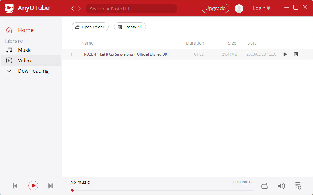 A YouTube video downloads successfully
