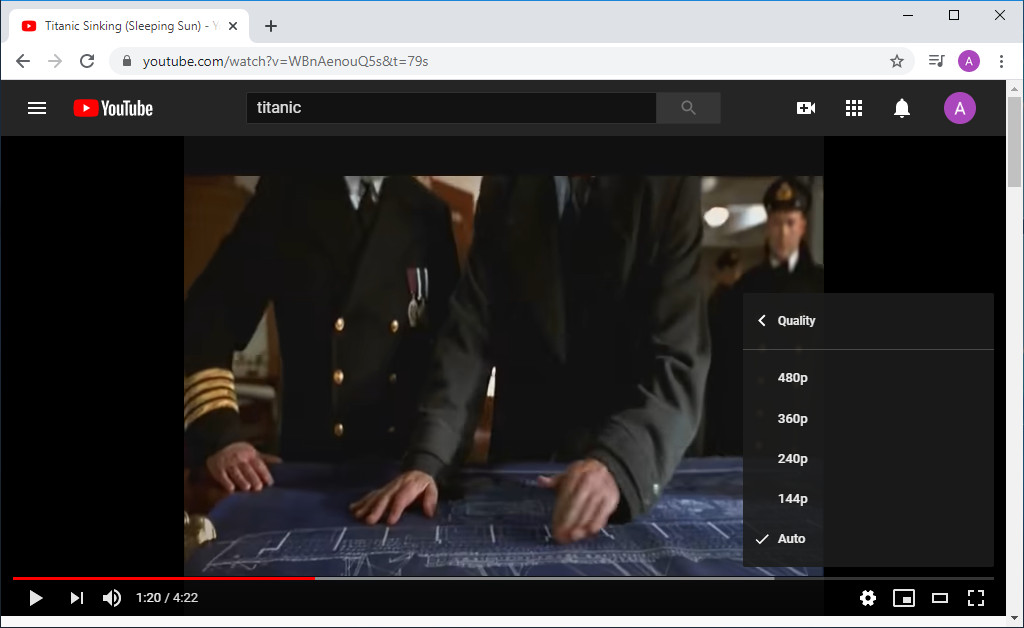 Check YouTube video quality