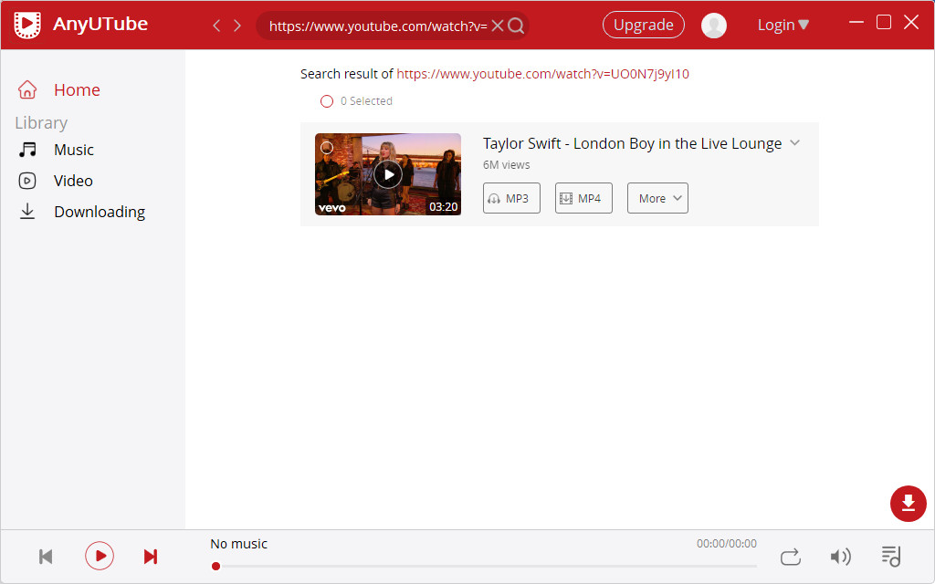 Search YouTube blocked video on AnyUTube