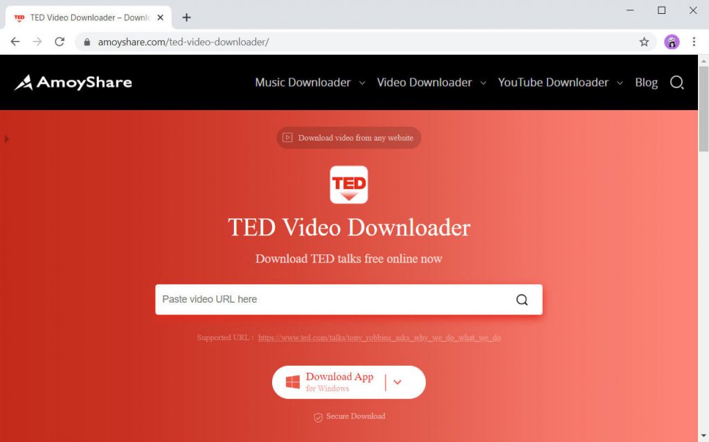 TED Video Downloader