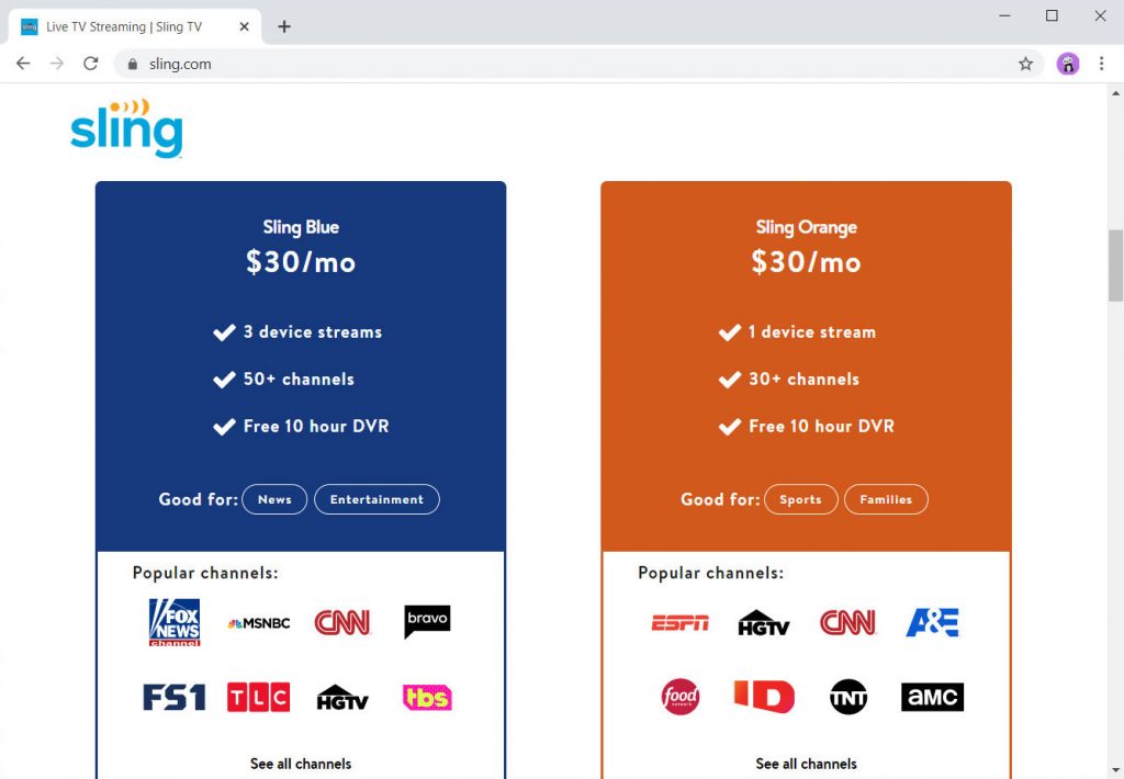 fubo tv package comparison