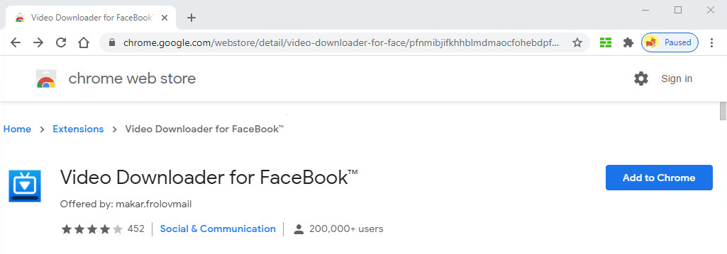Video Downloader for FaceBook™