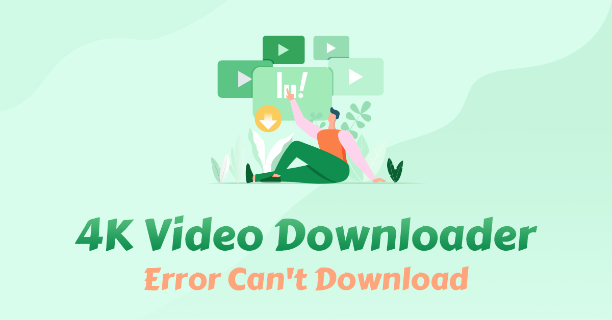 4k downloader help no video no error